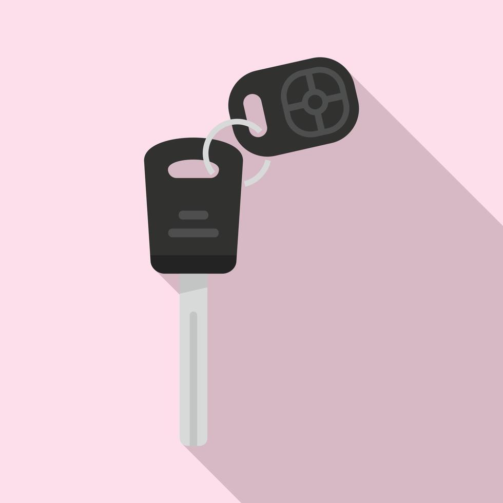ícone de proteção de alarme de carro, estilo simples vetor