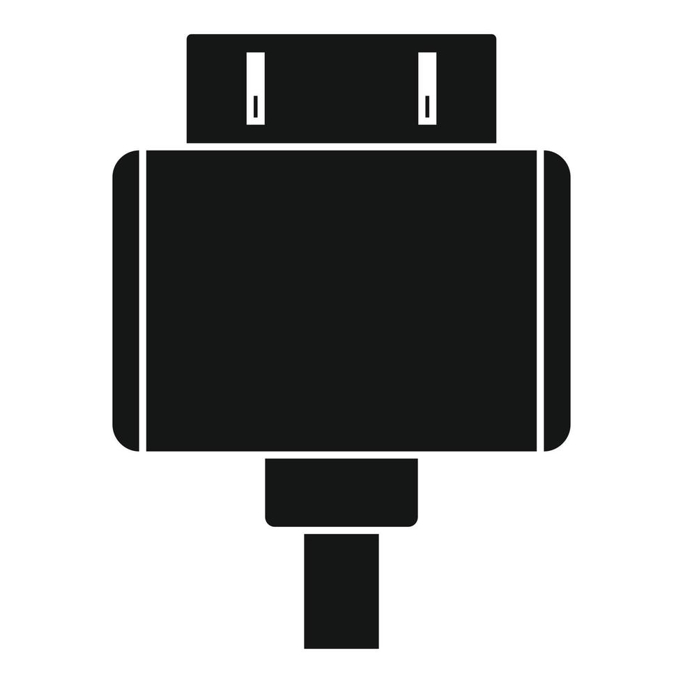 ícone de adaptador de tablet antigo, estilo simples vetor