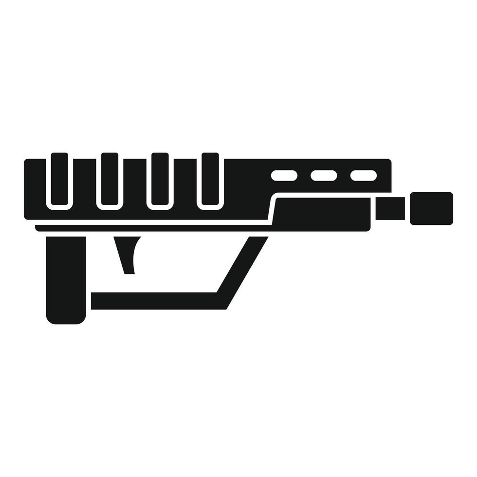 ícone do blaster do jogo, estilo simples vetor