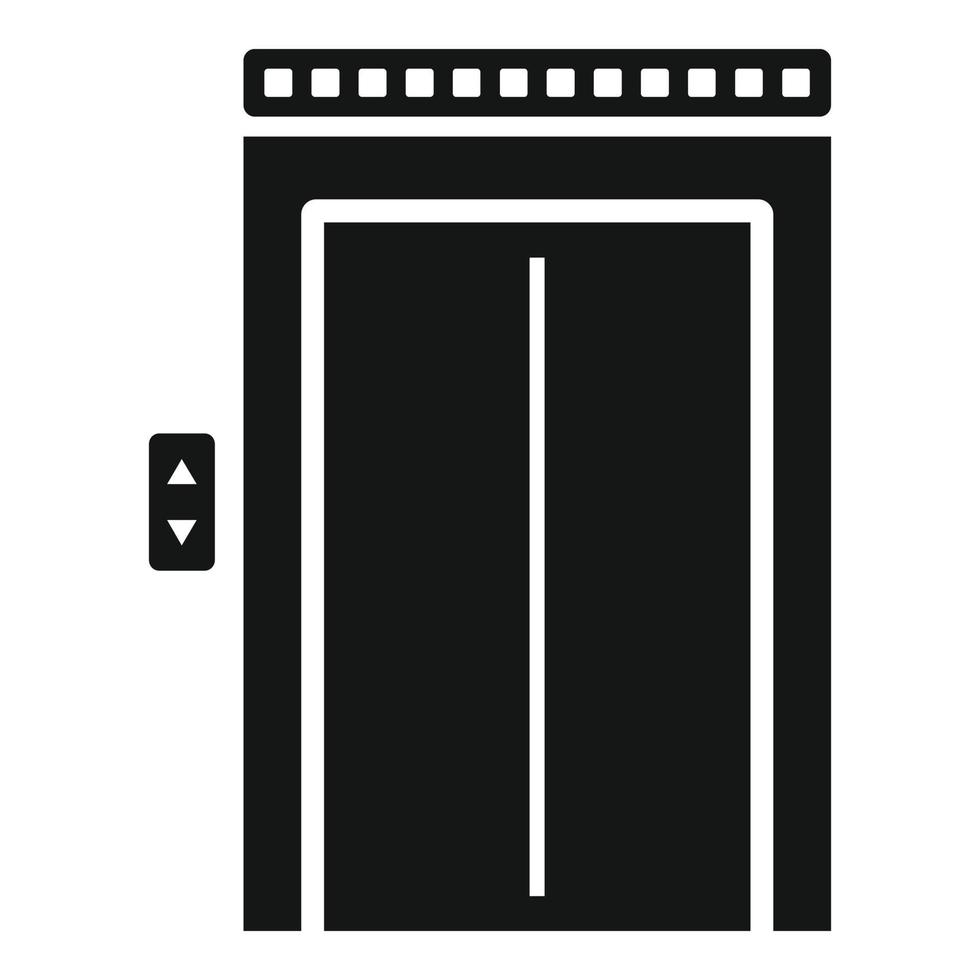 ícone de elevador quebrado, estilo simples vetor