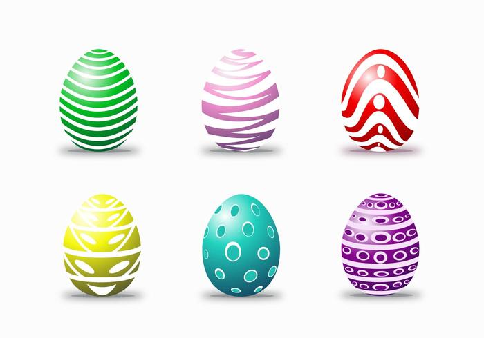 Easter Egg vetores felizes