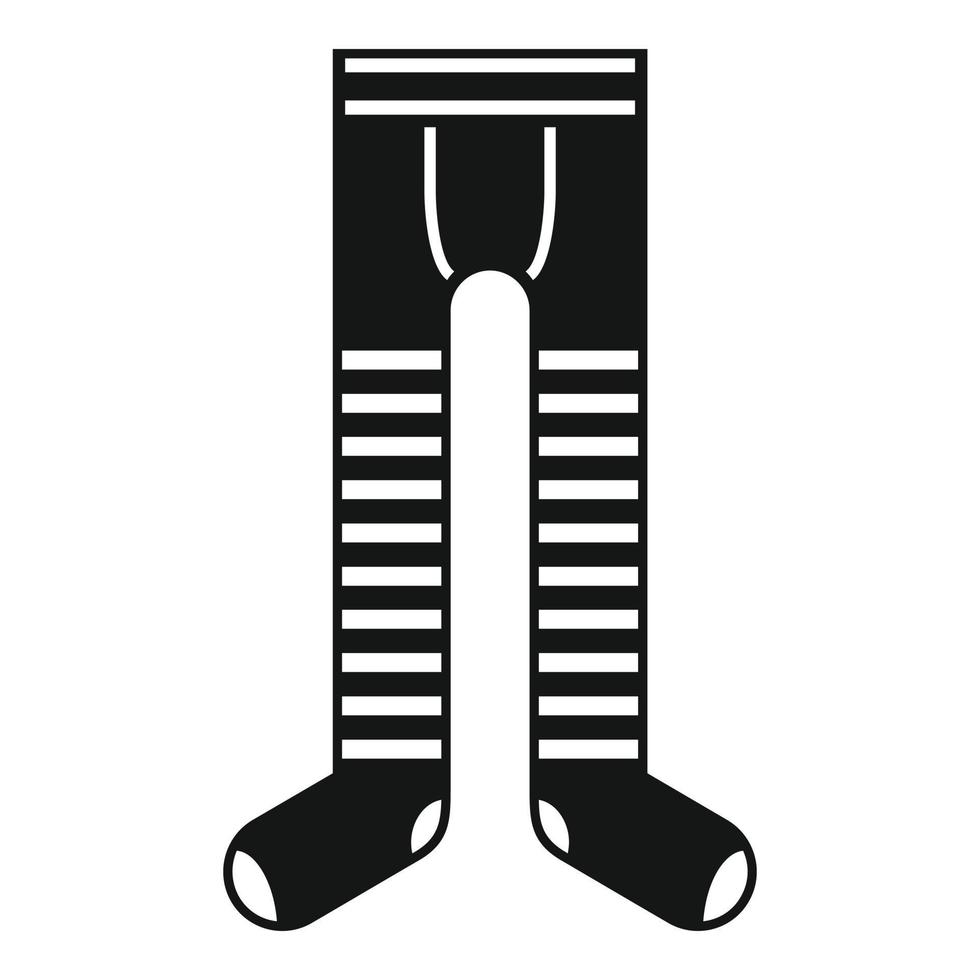 ícone de meia-calça de menina, estilo simples vetor