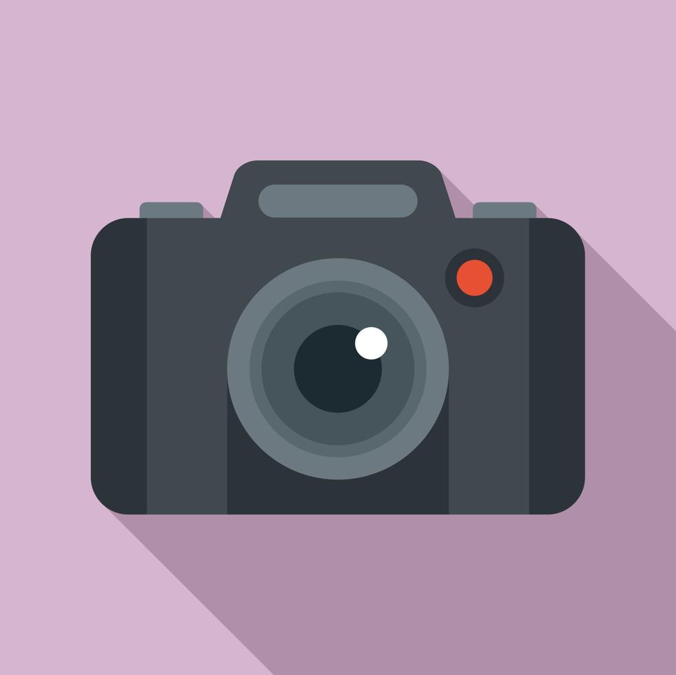ícone de gravação de câmera fotográfica, estilo simples vetor
