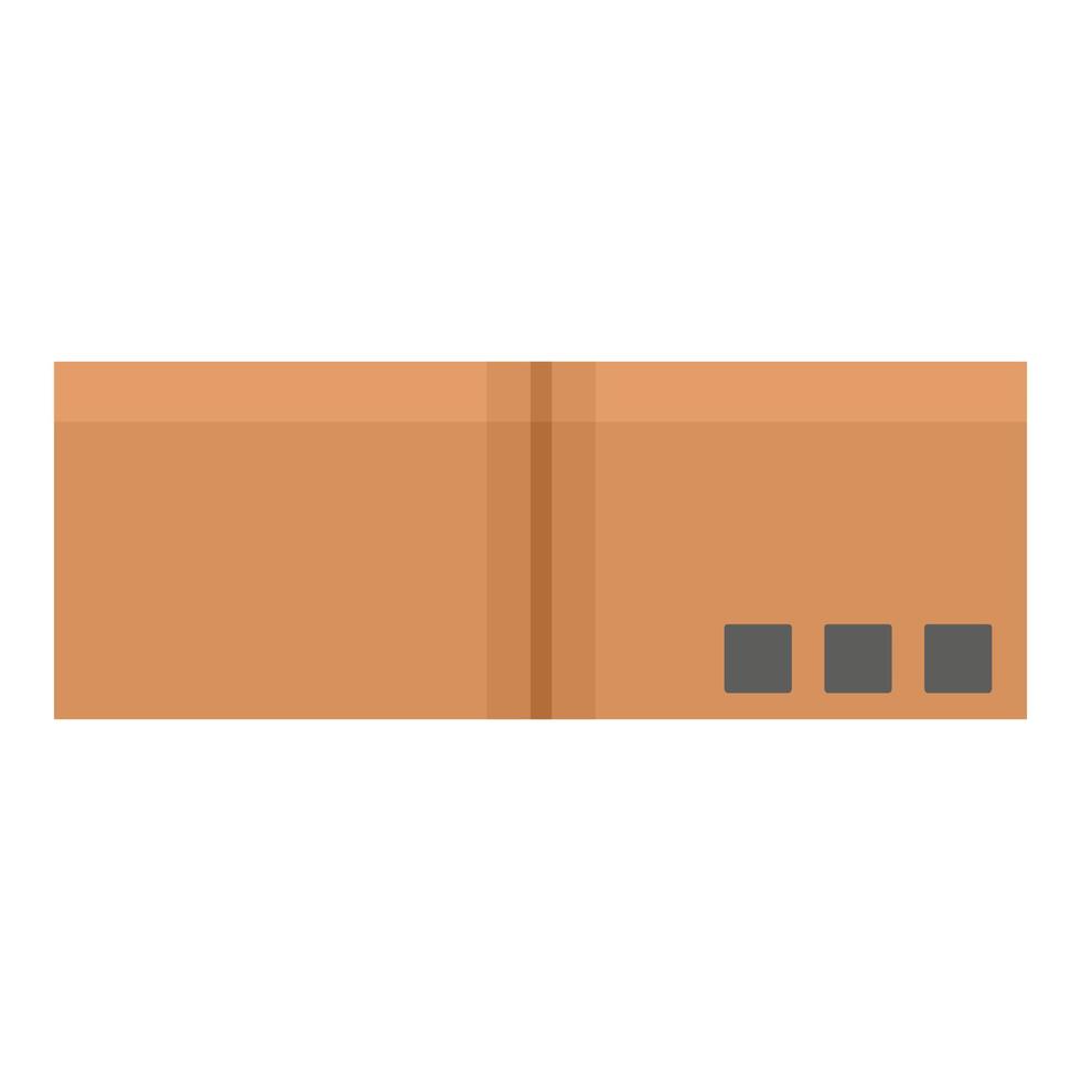 ícone da caixa de entrega, estilo simples vetor
