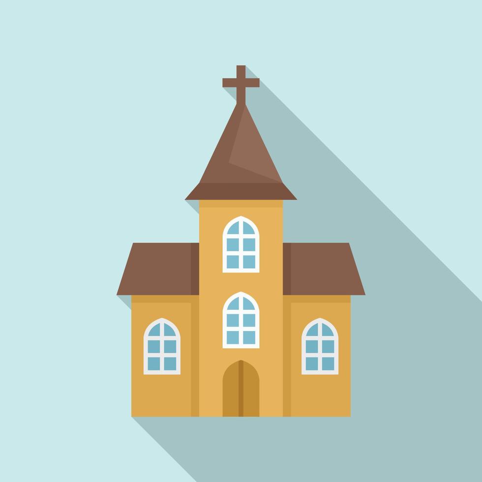 ícone da janela da igreja, estilo simples vetor