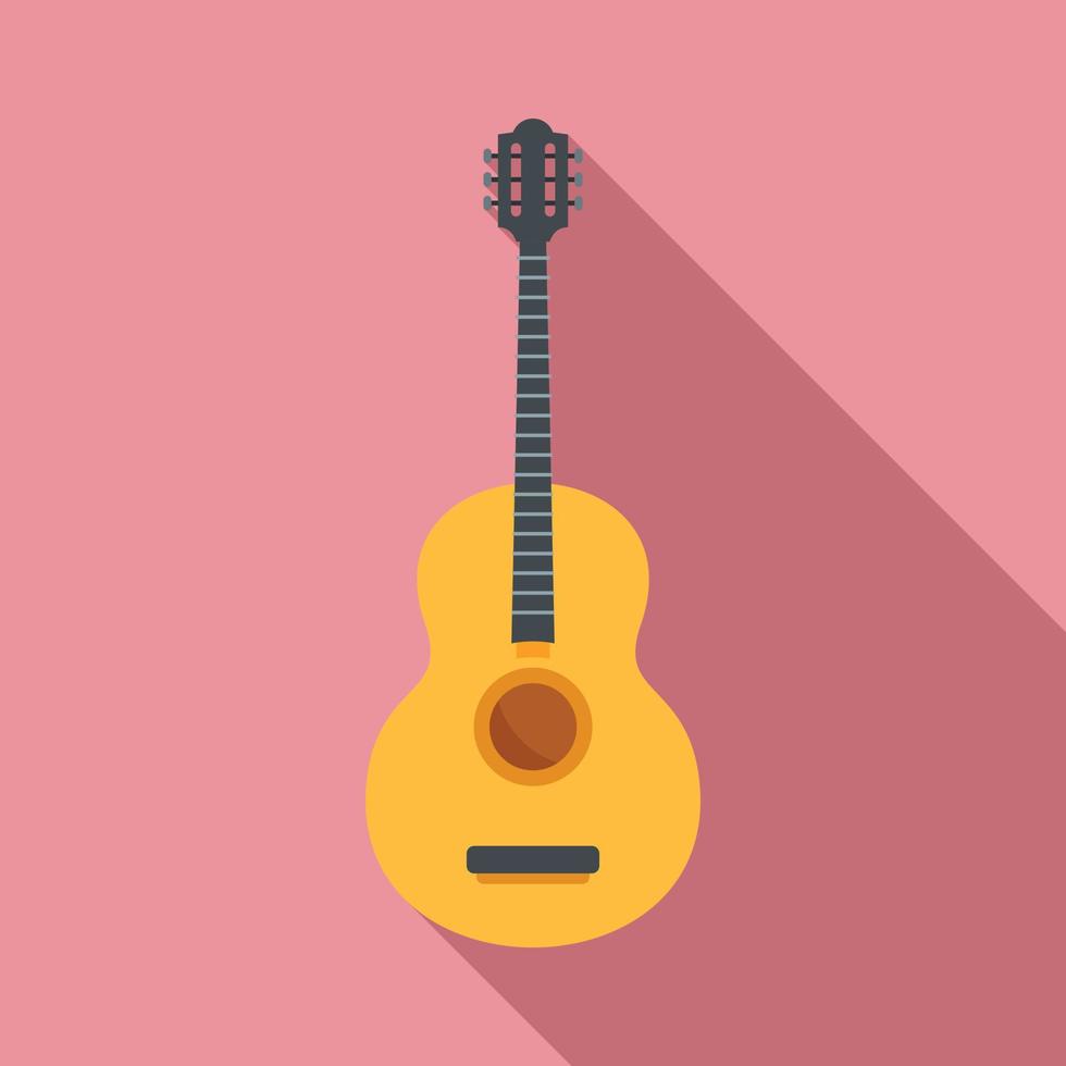 ícone da guitarra tradicional mexicana, estilo simples vetor