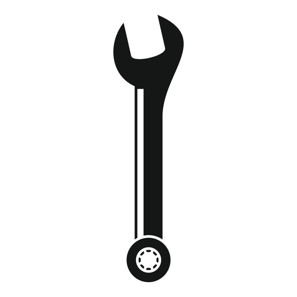 ícone de chave de mão, estilo simples vetor