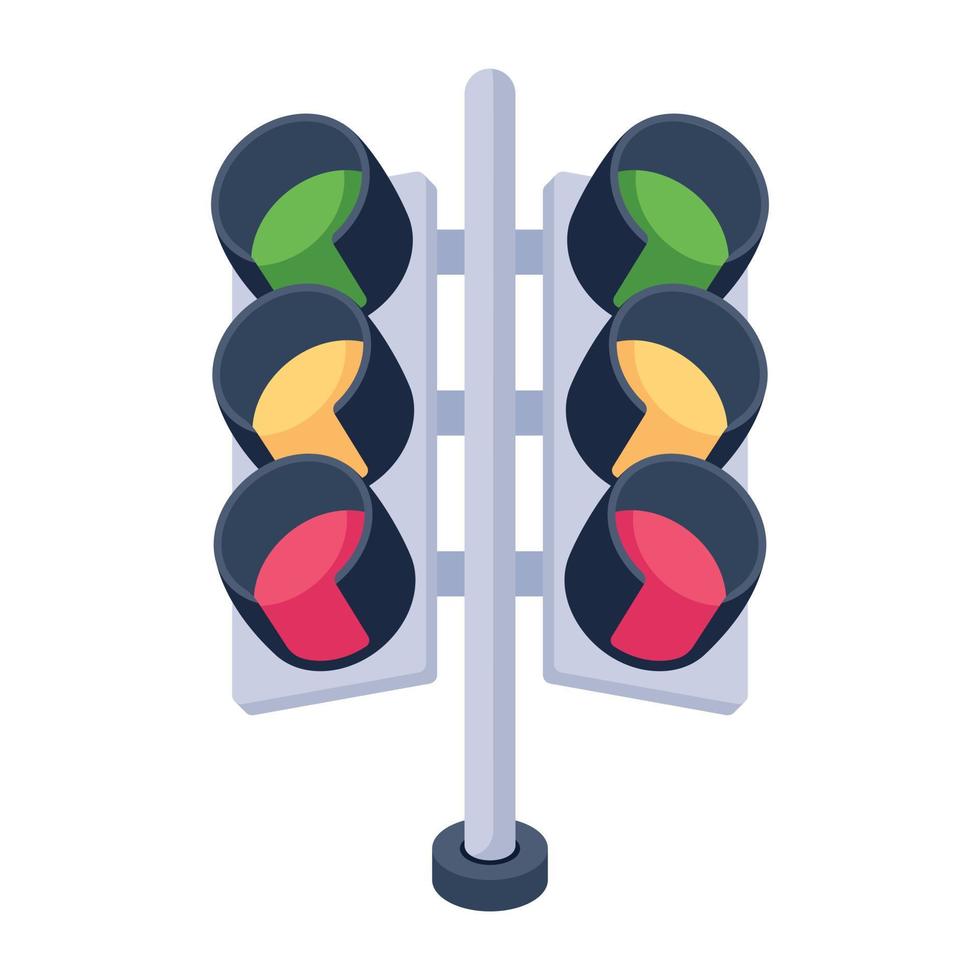 design de ícone 2d de sinal de trânsito, vetor editável