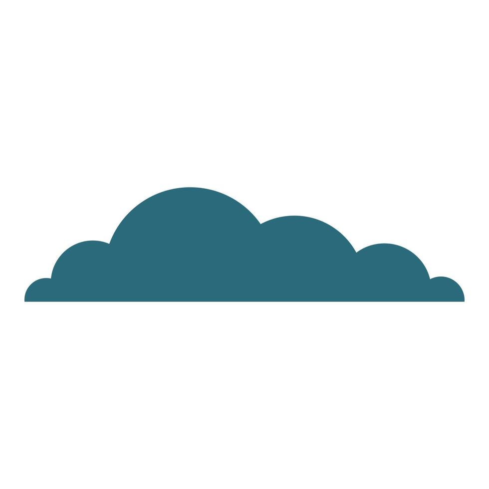 ícone da nuvem do céu, estilo simples vetor