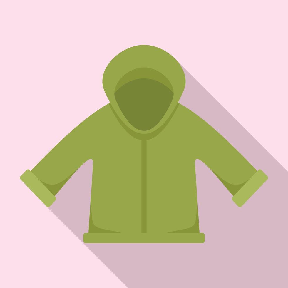 ícone de jaqueta de pescador, estilo simples vetor