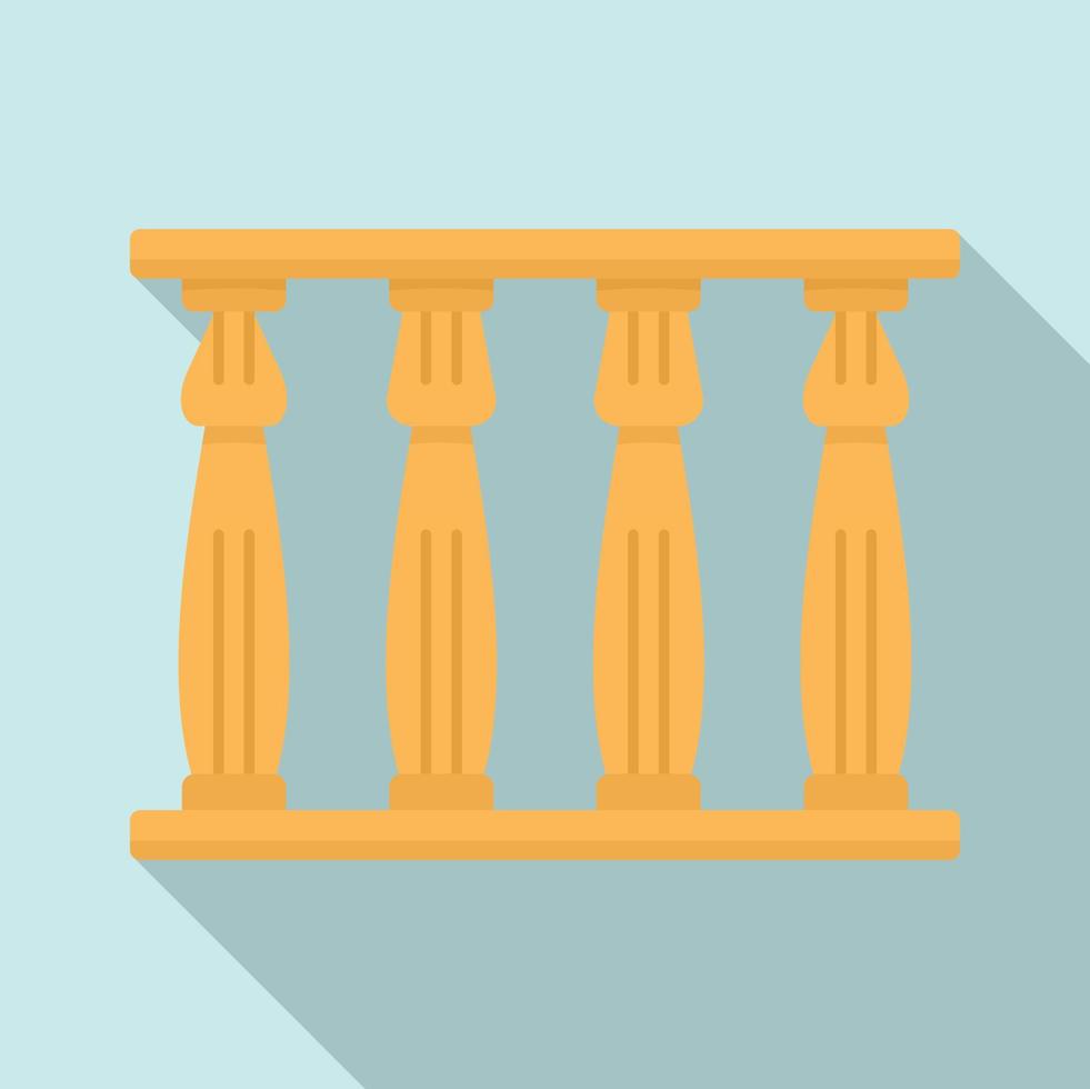 ícone das torres do templo do Egito, estilo simples vetor