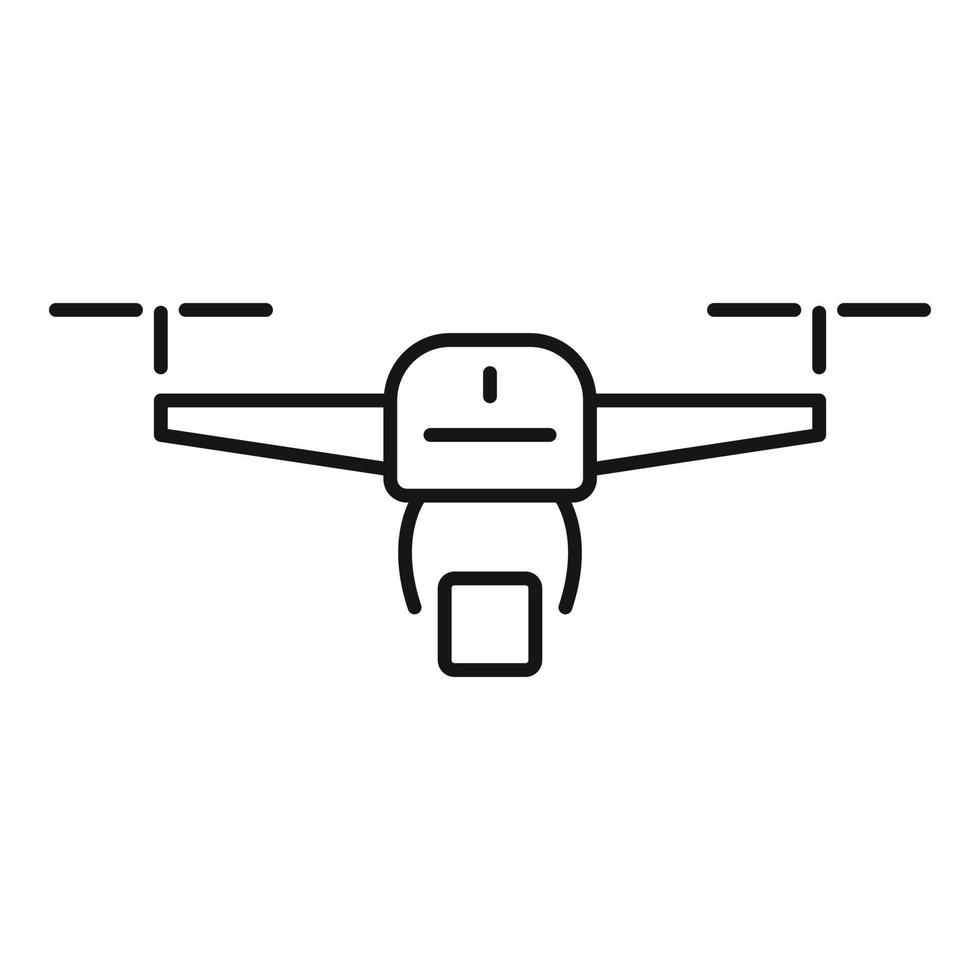 ícone de realocação de drones, estilo de estrutura de tópicos vetor