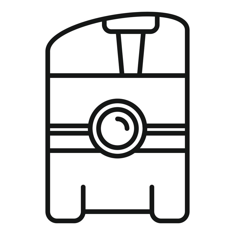 ícone do purificador de ar, estilo de estrutura de tópicos vetor