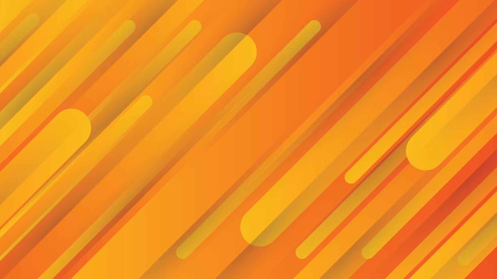 fundo abstrato moderno com elementos de memphis em gradientes de amarelo e laranja. com design gráfico geométrico moderno. vetor