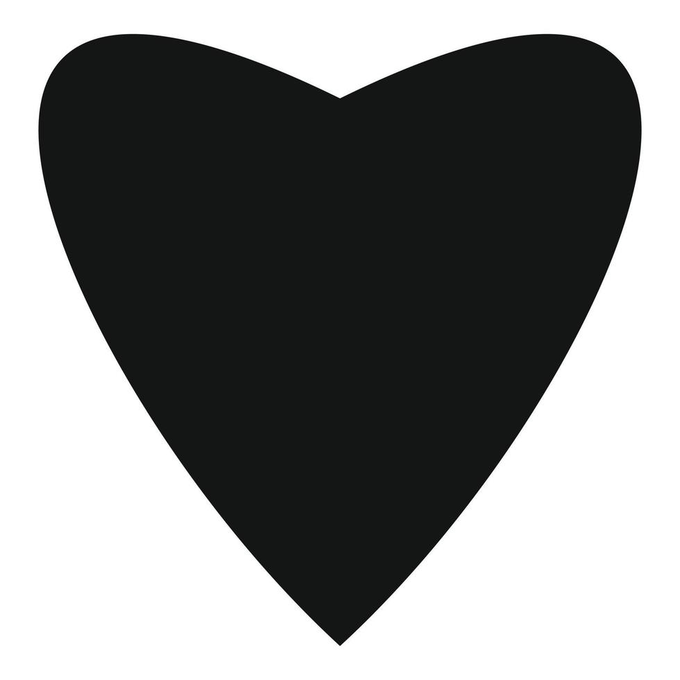 ícone de coração orgulhoso, estilo simples. vetor