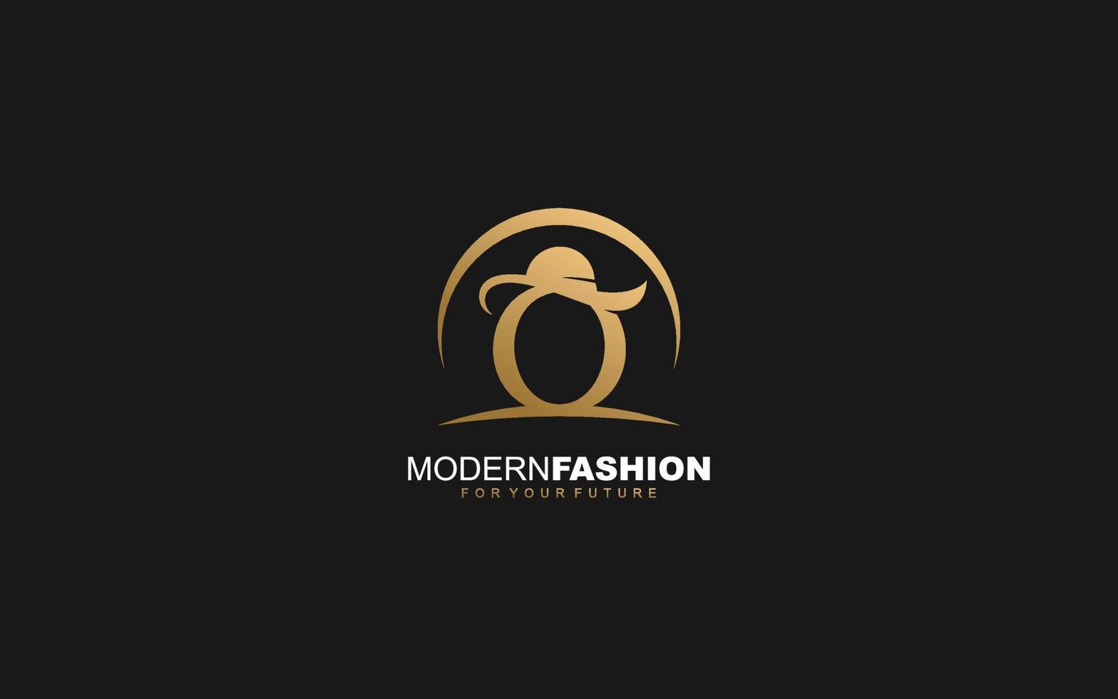 o logotipo da empresa de moda. ilustração vetorial de modelo de identidade de texto para sua marca. vetor