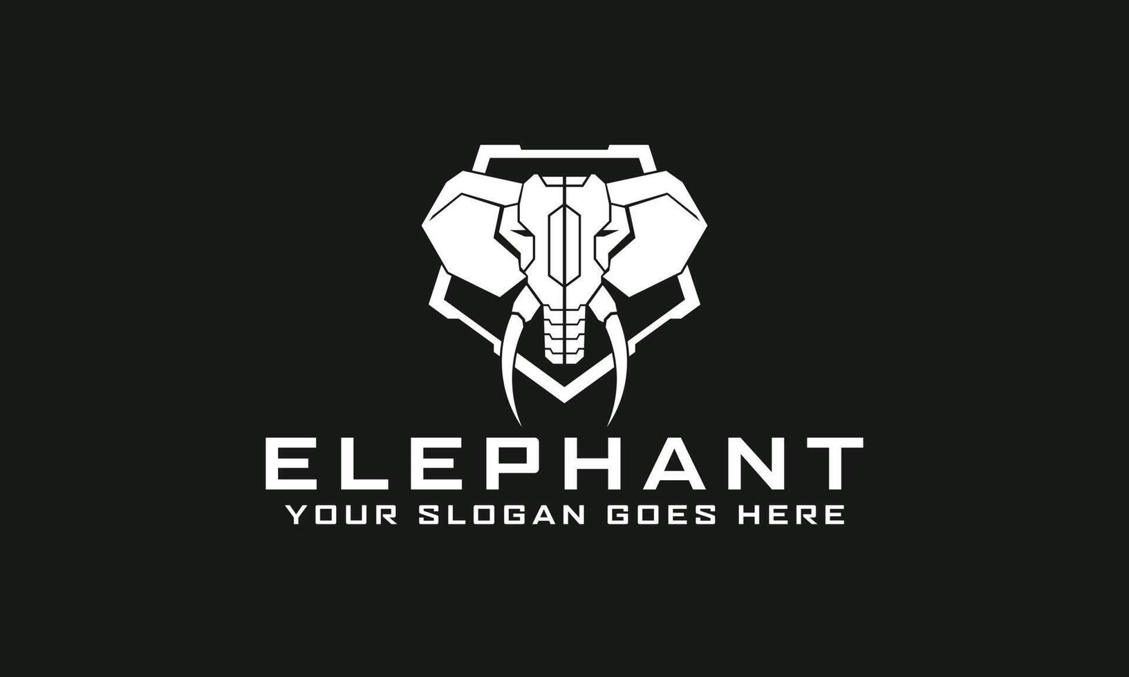 design de logotipo de elefante. ilustração em vetor de um elefante com estilo moderno. modelo de design de ícone de estilo moderno.