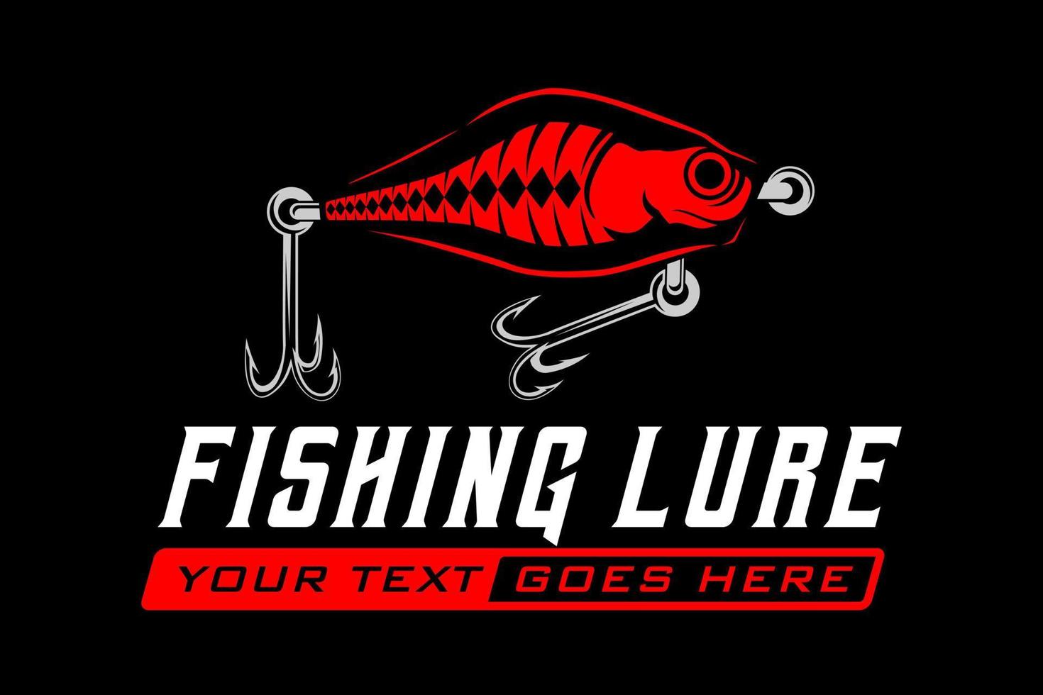 a pesca atrai o logotipo dos ganchos de peixe, ilustração em vetor modelo de design. ótimo para usar como logotipo da sua empresa de pesca
