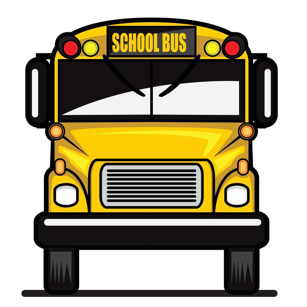 ilustração vetorial de ônibus escolar vetor
