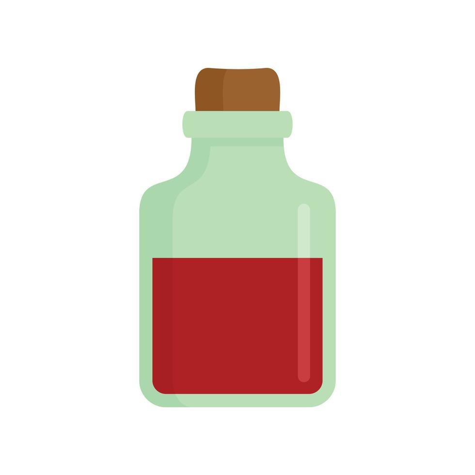 ícone de frasco de sangue mágico, estilo simples vetor