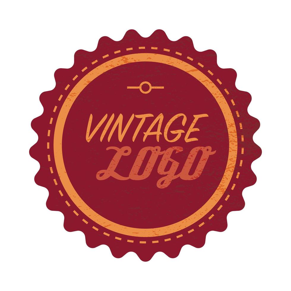 etiqueta do logotipo vintage vetor