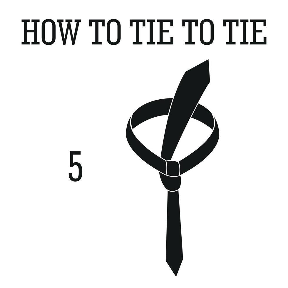fazer ícone de gravata de moda, estilo simples vetor