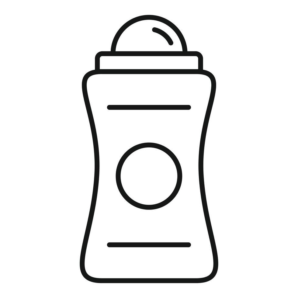 ícone de desodorante feminino, estilo de estrutura de tópicos vetor