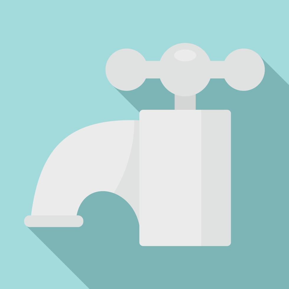 ícone de torneira de água interna, estilo simples vetor