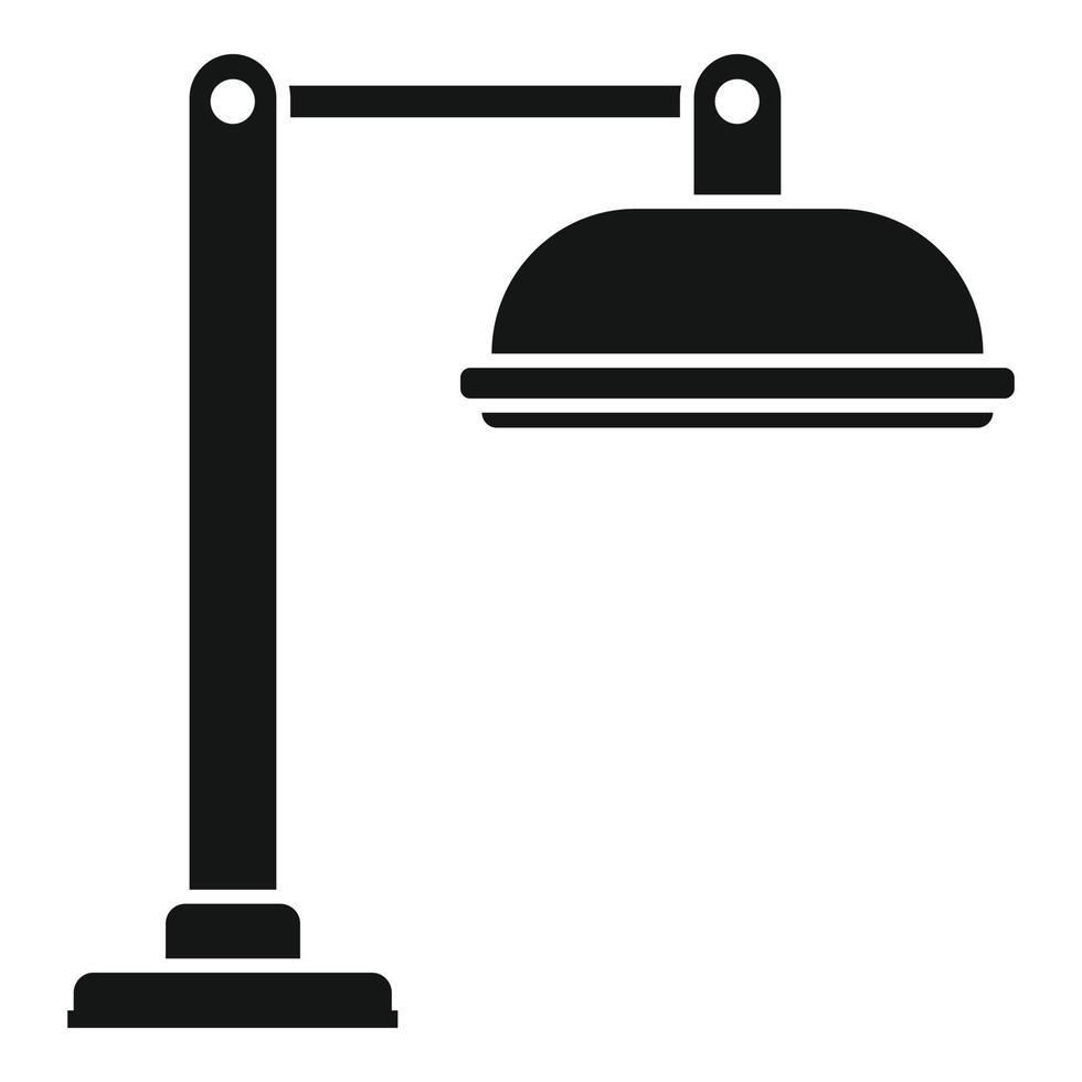 ícone de luz cirúrgica de lâmpada, estilo simples vetor