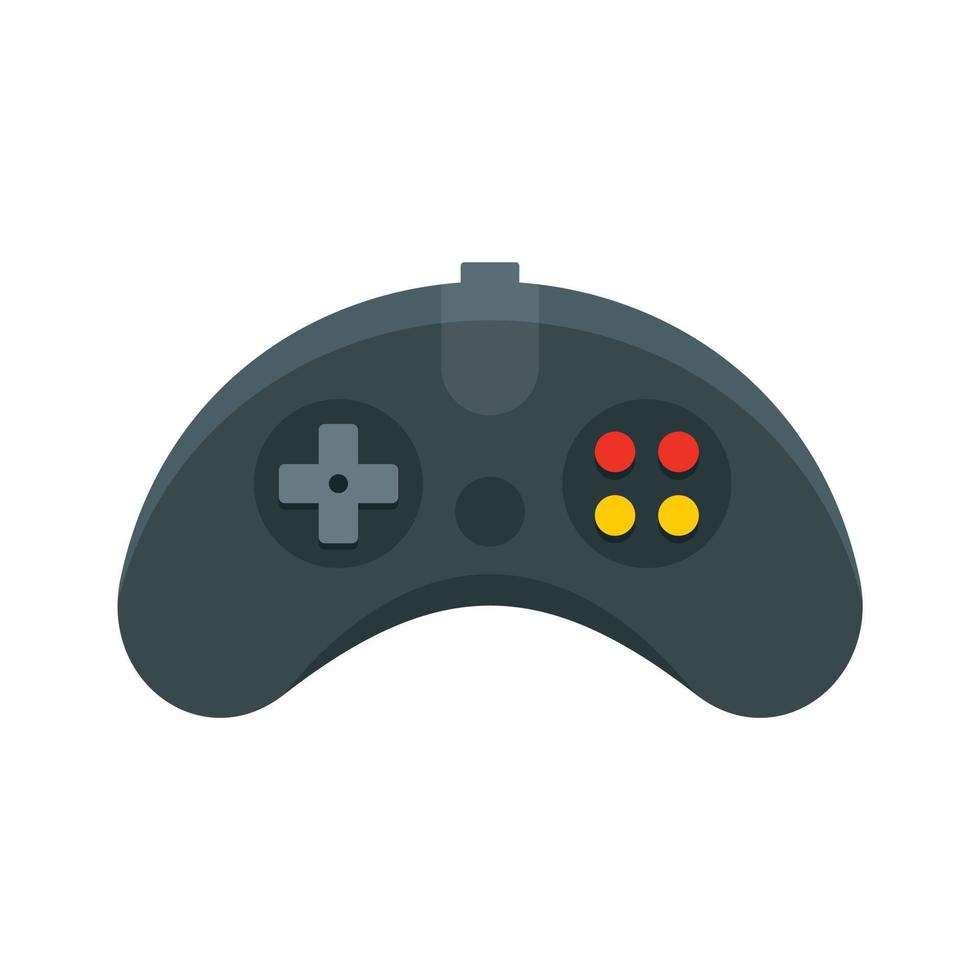 ícone de joystick ergonômico, estilo simples vetor