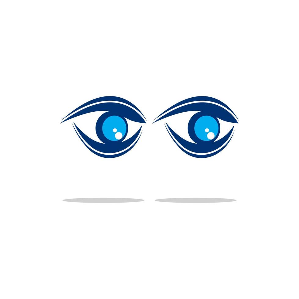 design de logotipo de vetor para cuidados com os olhos