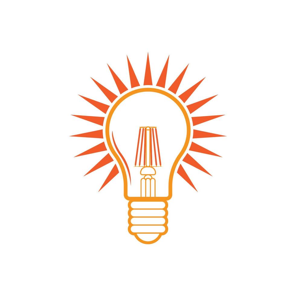 ícone do símbolo de lâmpada vetor