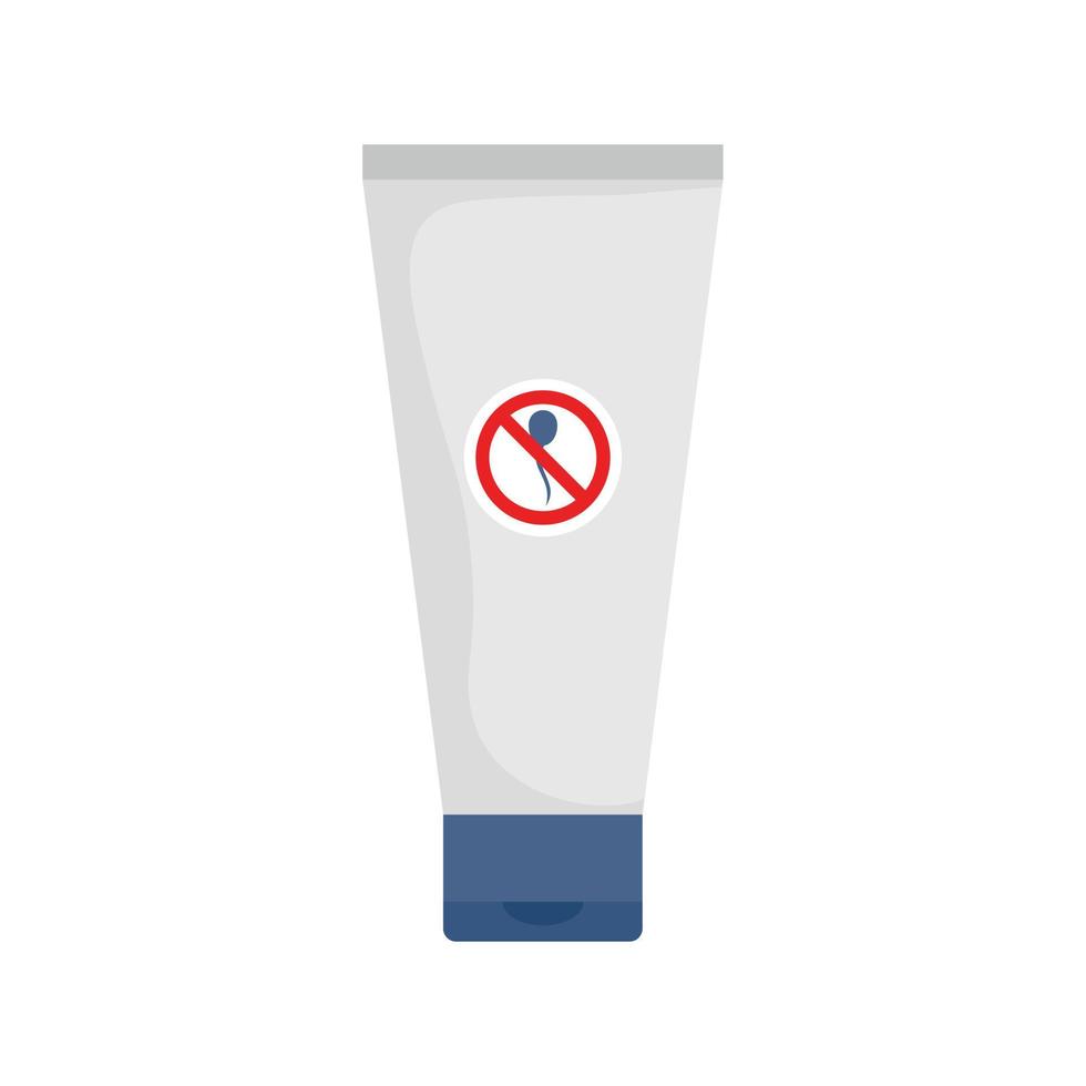ícone do tubo de espermicida, estilo simples vetor