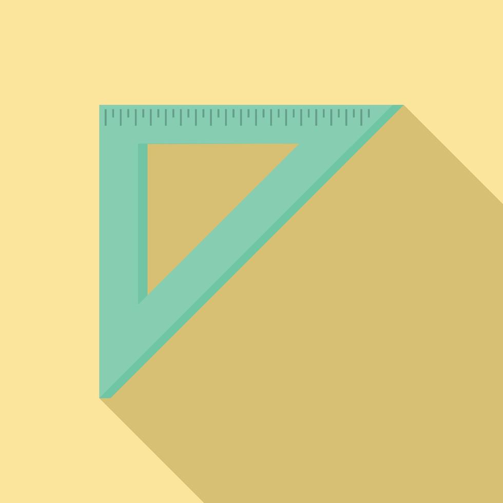 ícone de régua métrica de ângulo, estilo simples vetor