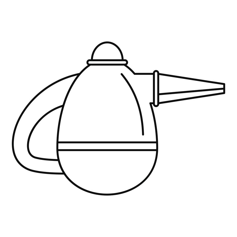 ícone de aspirador de mão pequeno, estilo de estrutura de tópicos vetor