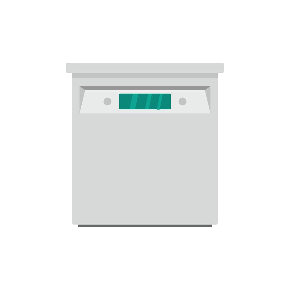 ícone de máquina de lavar louça fechada, estilo simples vetor