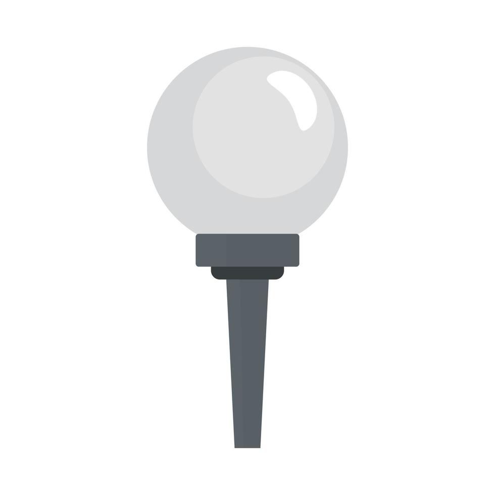 bola de golfe no ícone de suporte, estilo simples vetor