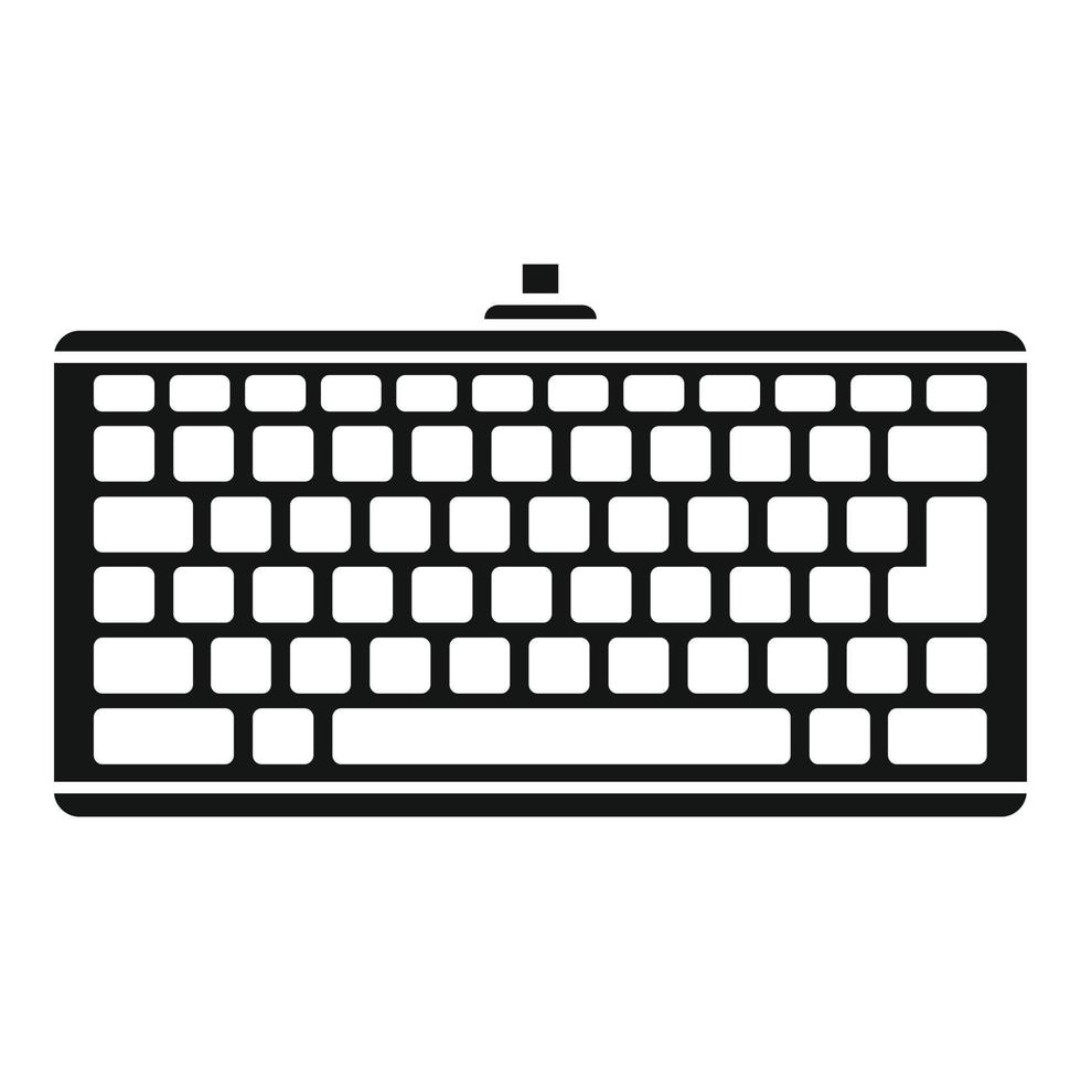 ícone de teclado inteligente, estilo simples vetor