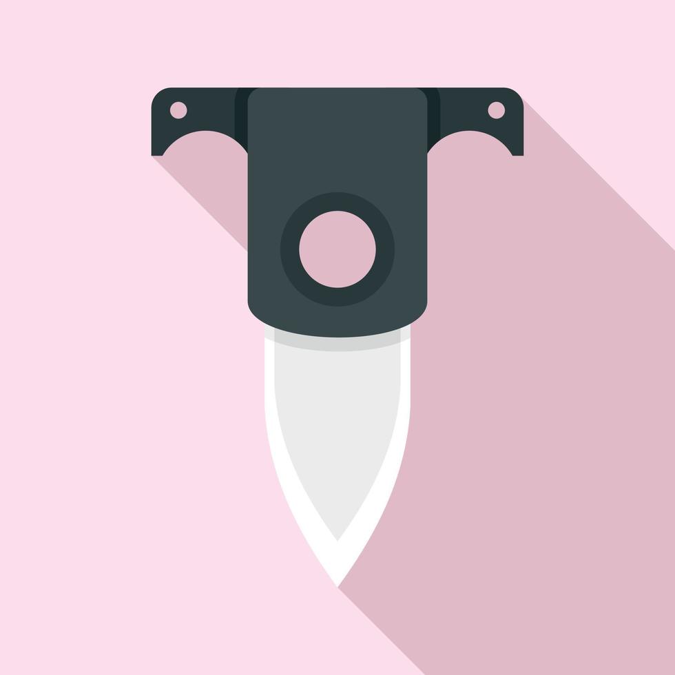 ícone de faca de mergulho, estilo simples vetor