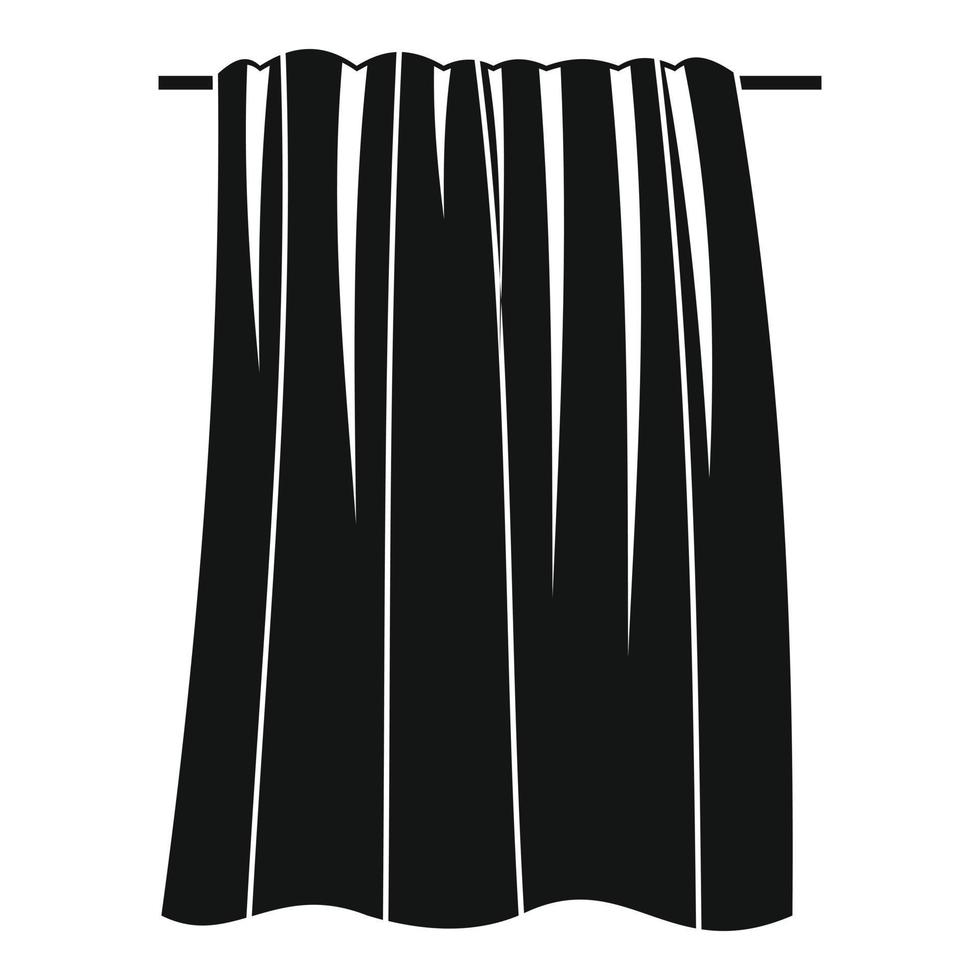 ícone de toalha grande, estilo simples vetor