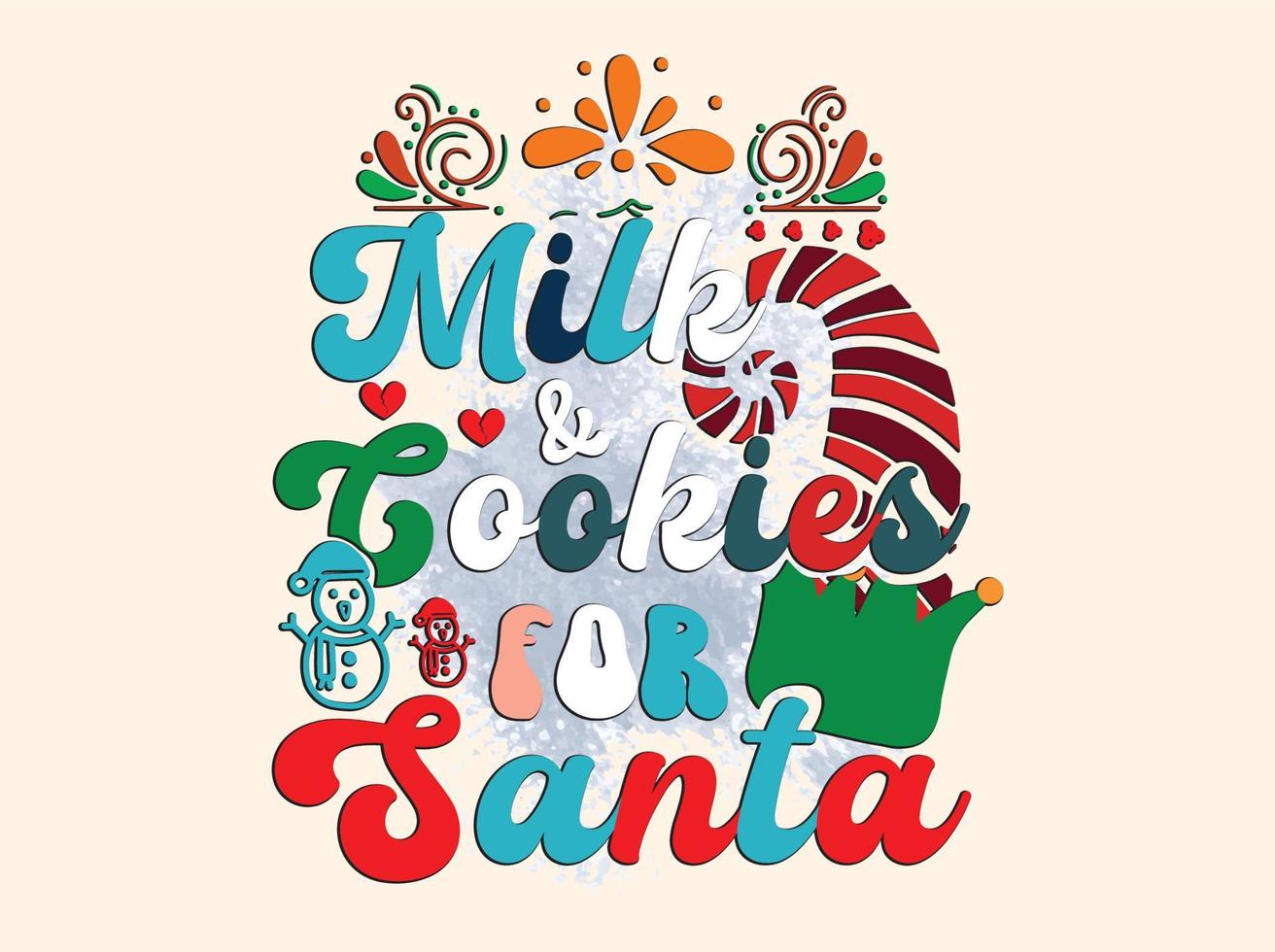 design de camiseta de natal vetor