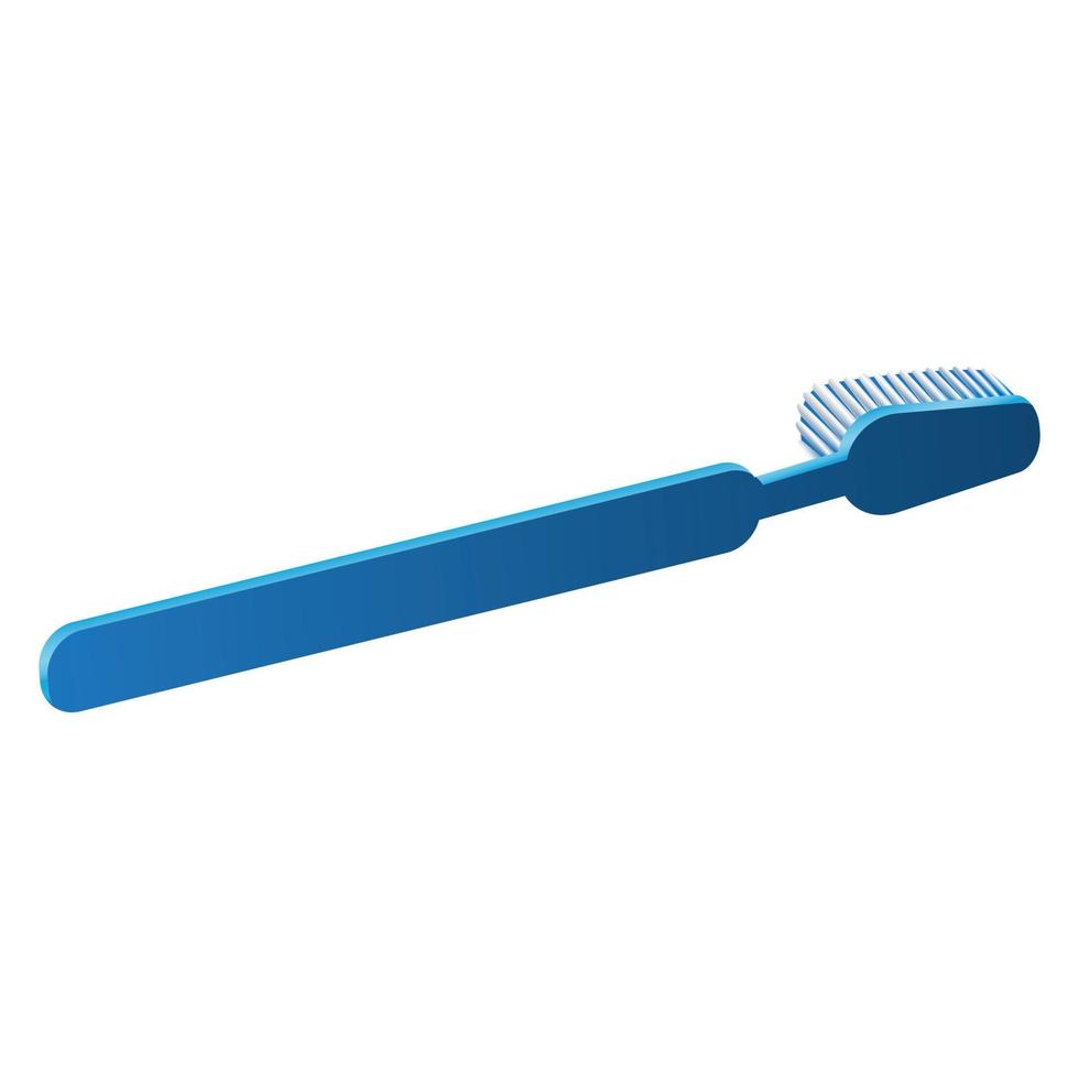 ícone de escova de dentes azul, estilo cartoon vetor