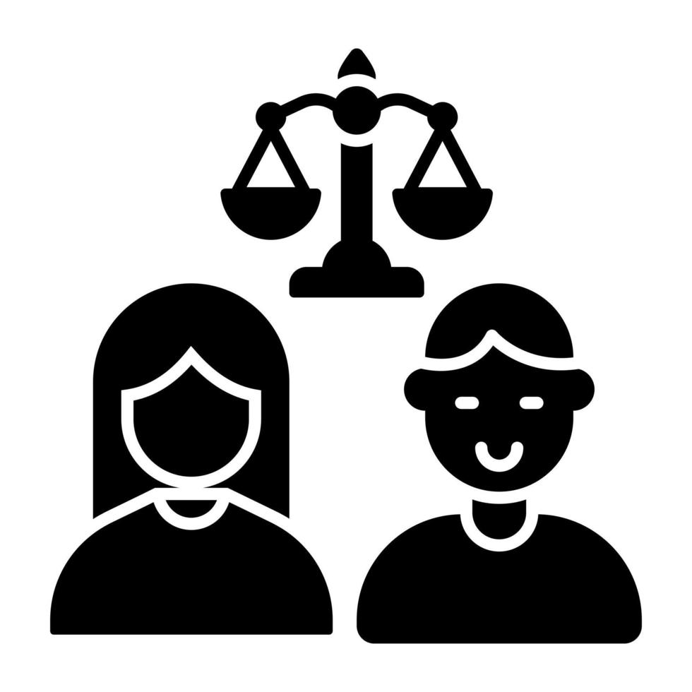 ícone de design perfeito de advogados vetor