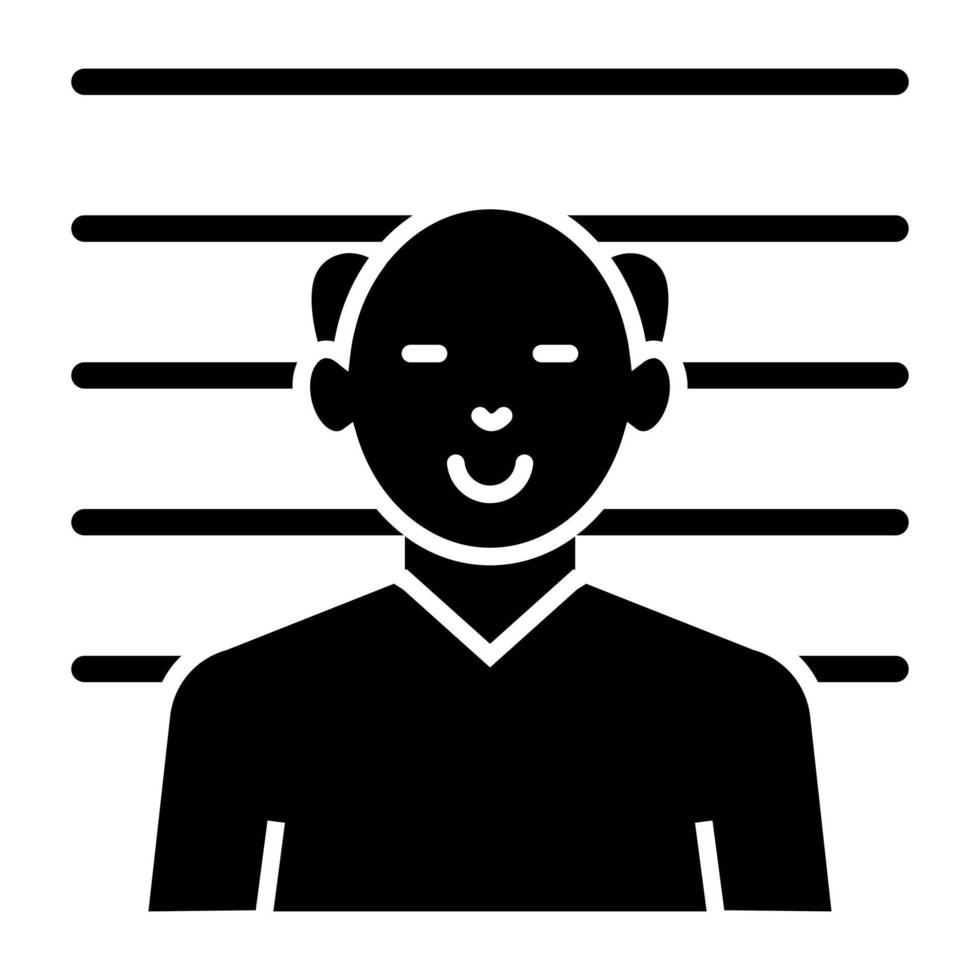 ícone de design exclusivo de prisioneiro vetor