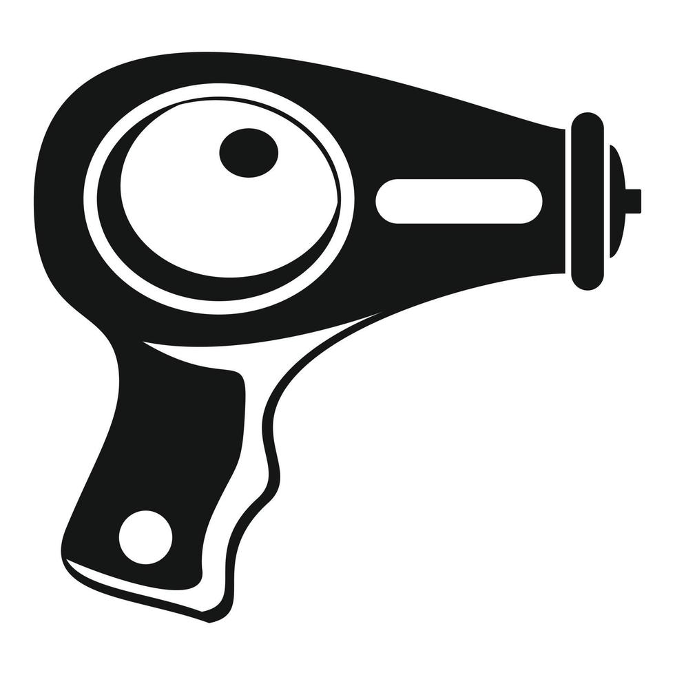 ícone de pistola de água, estilo simples vetor