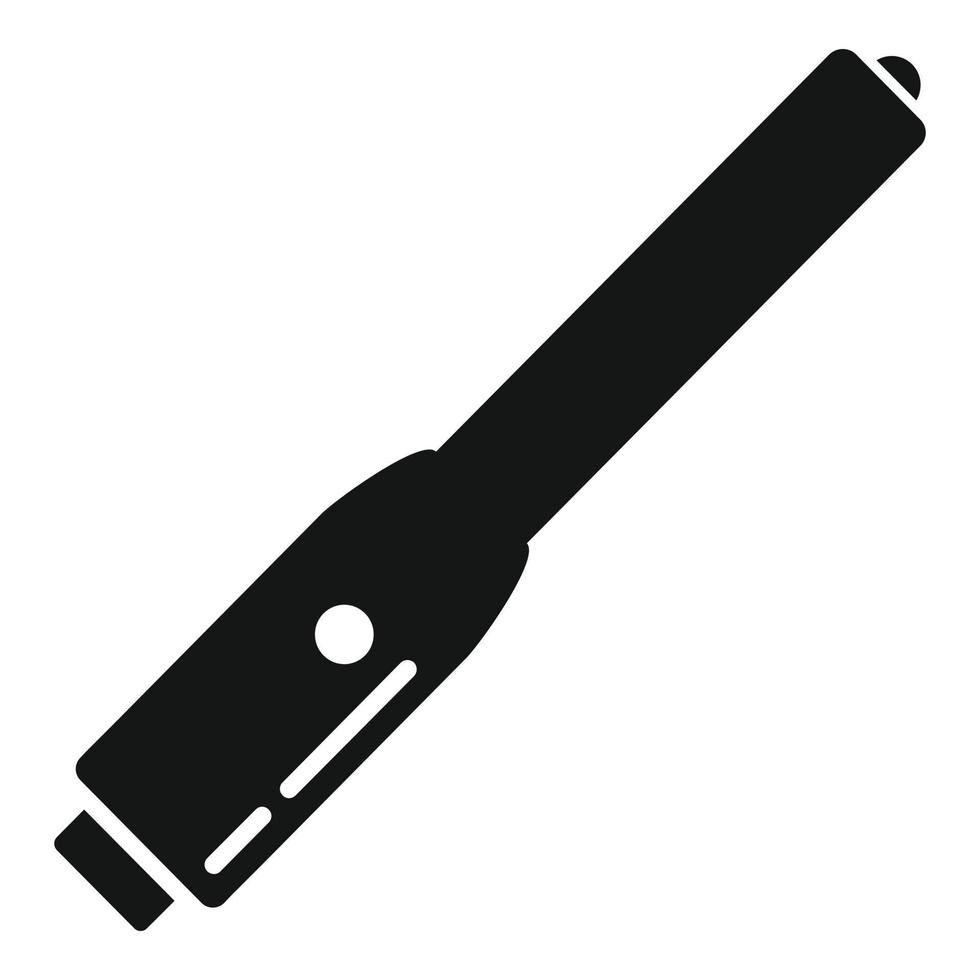 ícone de dispositivo de mão de radiação, estilo simples vetor