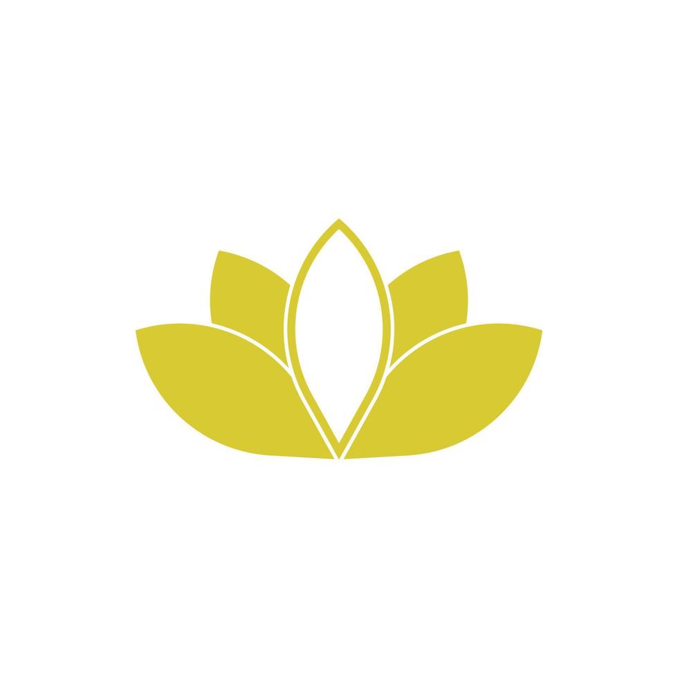 design de logotipo de ícone de lótus de vetor de beleza