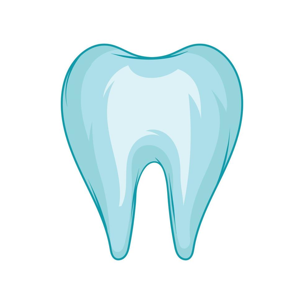 ícone de dente, estilo cartoon vetor