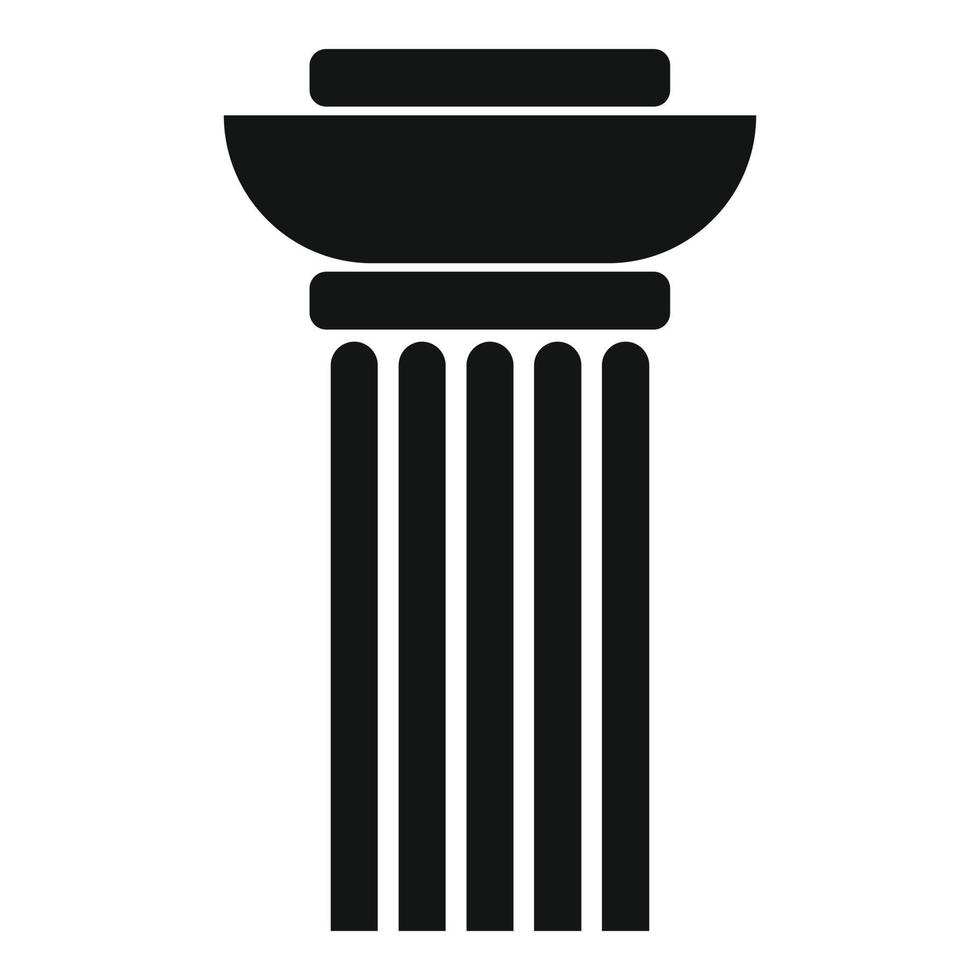 ícone de coluna contínua, estilo simples. vetor