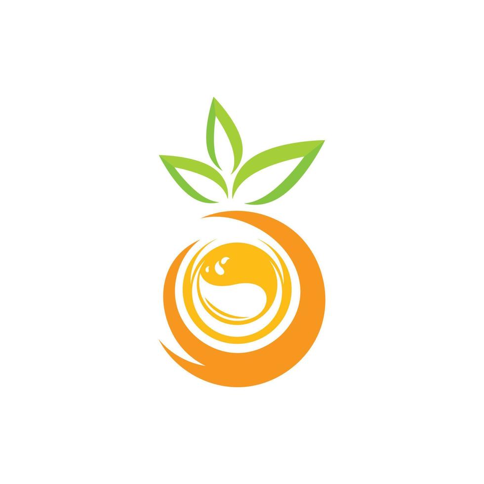 ilustração em vetor ícone logotipo laranja